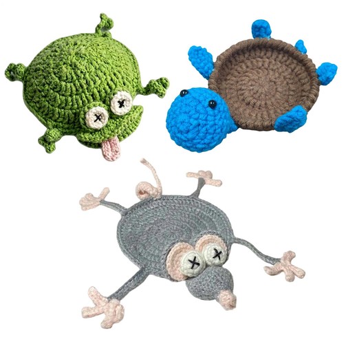 1pc handmade crochet coaster - crochet,