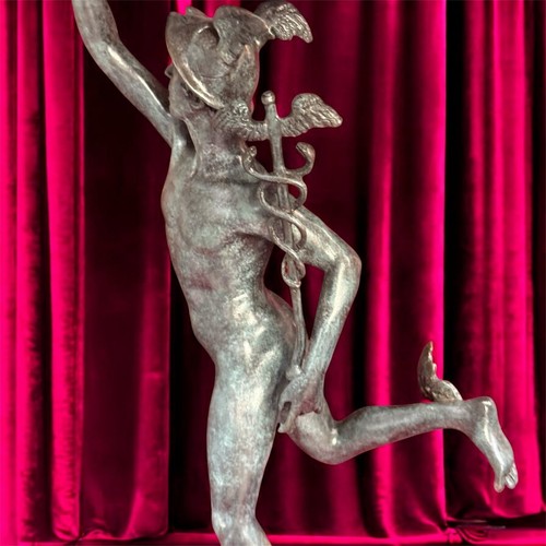 Bronze sculpture mercury - bronze,