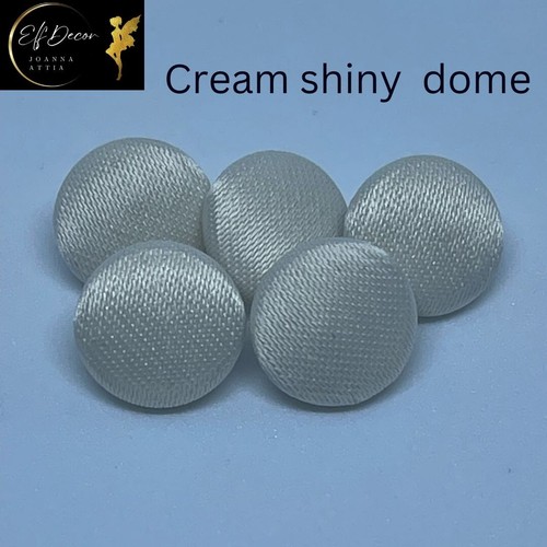 Cream satin fabric - , covered