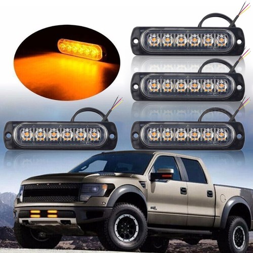 12v 24v led amber car - 4x, 12v/24v