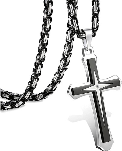 Milacolato mens cross necklace - mens,