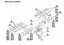 Swan Neck Tow Bar For FORD