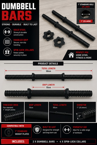 Steel spinlock dumbbell - steel,