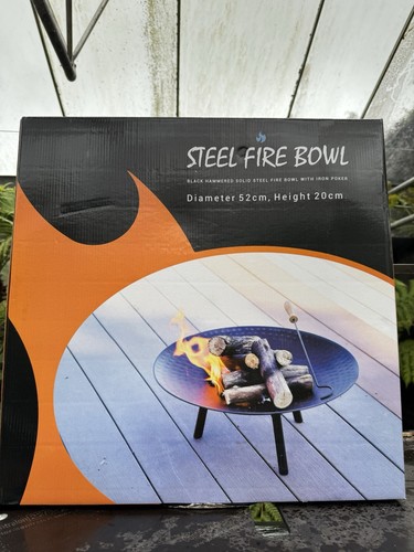 Steel fire pit - pit, poker