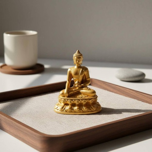 Miniature golden buddha - miniature,