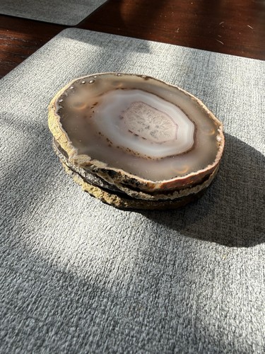 Polished natural agate geode - polished,