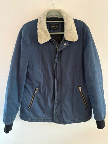 River island blue padded - blue,