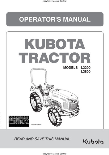 Kubota tractor l3200 l3800 - l3800,