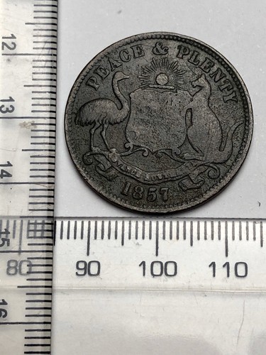 1857 australia copper - 1857,