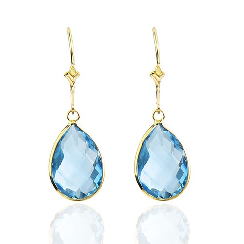 14k yellow gold fancy - 14k, pear
