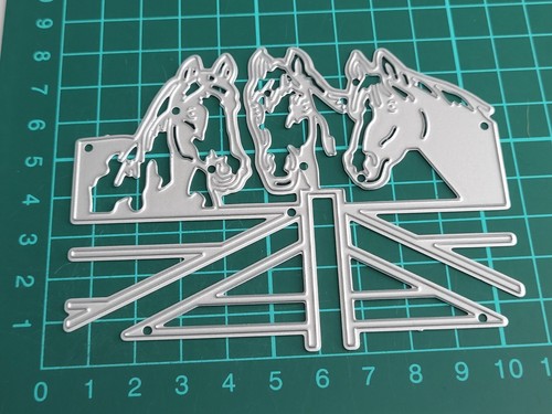 Horse fence metal die - horse,