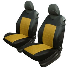 2 Yellow Car Seat Covers for