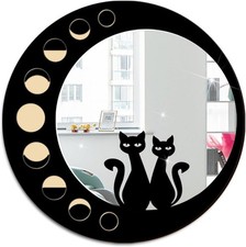 Gothic Moon Cat Mirror -