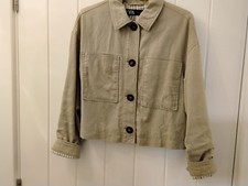 Zara Jacket light Green Small good condition, womens, Linen