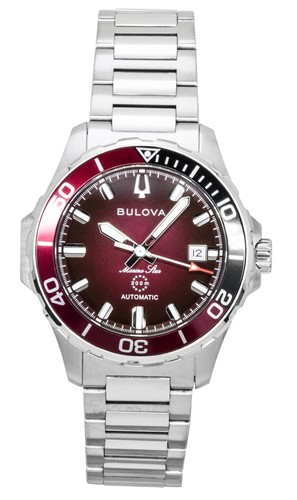 Bulova marine star - red, dial