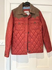Men’s Quilted Jacket US Medium UK38 BNWOT Rust With Brown Cord