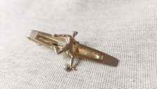 Gold Tone Football Player Vintage Stratton Tie Clip ♡  Football Metal Clip **