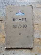 1953 Rover 60, 75, & 90 Owners Instruction Manual