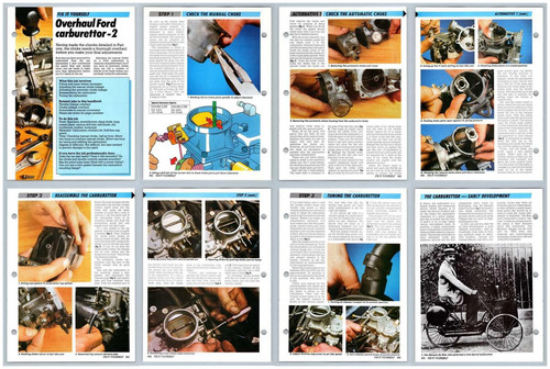 Overhaul ford carburettor - -, 2