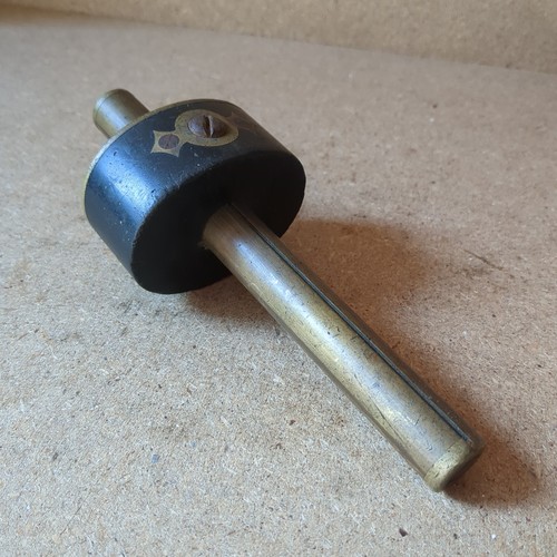 Vintage brass ebony mortise - ebony,