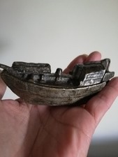 Antique Victorian Match Safe 'Go to Bed' in the form of a Boat