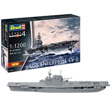 Revell USS Enterprise CV 6 Aircraft Carrier Plastic Model Kit 05824 Scale 1:1200