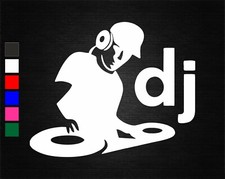 DJ MUSIC SIGN VINYL DECAL