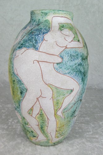 Marcello fantoni pottery vase - fantoni,