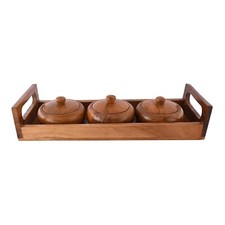 Wooden Spice Bottle Storages