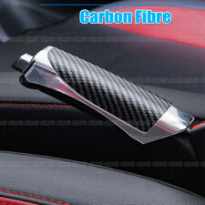 Black Carbon Fiber Vehicle Car Hand Brake Protector Decor Cover Accessories