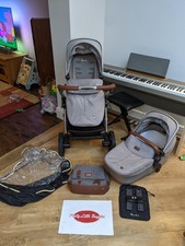 Silver Cross Single-Double Wave Travel Pram - Light Grey