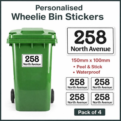 Personalised wheelie bin - personalised,