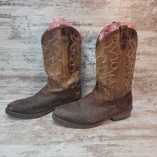 Double-H WORK WESTERN Boots Mens 10.5 EE Gel Ice Cowboy Boots DH1552 BROWN