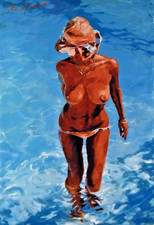 Rolf Harris The Straw Hat Autumn 2004 Giclee limited edition print signed art