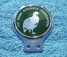 VINTAGE 1960s GAME RESEARCH ASSOCIATION CAR BADGE ~WAGBI/WILDFOWLING/CONSERVANCY