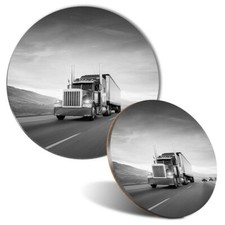 Mouse Mat & Coaster Set - BW -
