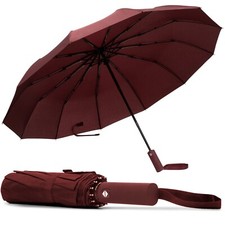 Windproof Compact Travel Umbrella with 12 Rib - Automatic