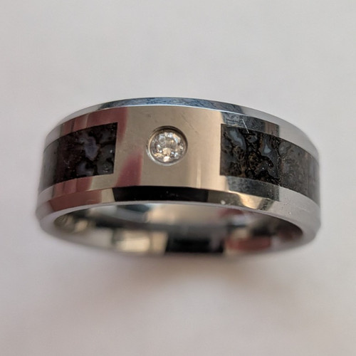 Men tungsten carbide ring - men's,