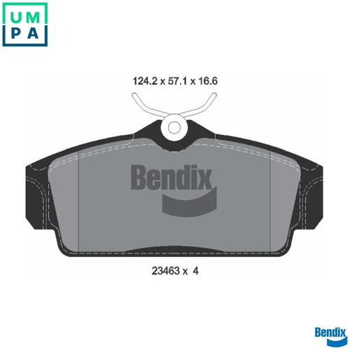 Brake pad set disc - set,