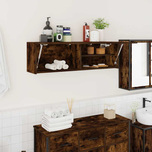 Bathroom wall cabinet - wall, smoked