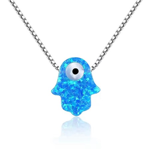 Opal evil eye hamsa hand - eye,