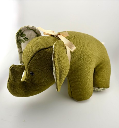 Handmade fabric elephant - fabric,