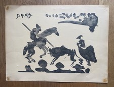 Pablo Picasso Toros y Toreros, Vintage Athena Poster, Circa 1970