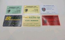 British Racing And Sports Car Club & Automobile Racing Club Membership Cards X6