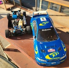 Kyosho 1/8 Landmax Subaru Impreza RC Car Chassis with Receiver Servo AS-IS