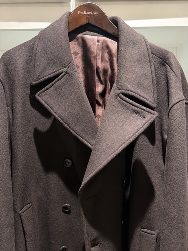 Next men brown wool peacoat - men,