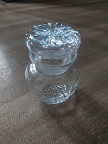 Antique crystal jar - antique, in