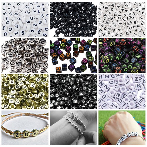 Alphabet letter beads mixed - letter,
