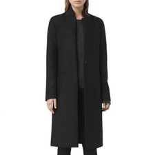 All Saints Nehru Wool Coat