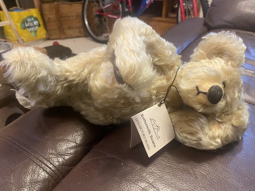 Jointed mohair bear hand - mohair,